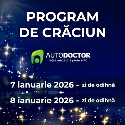 Program de lucru AUTODOCTOR de Crăciun